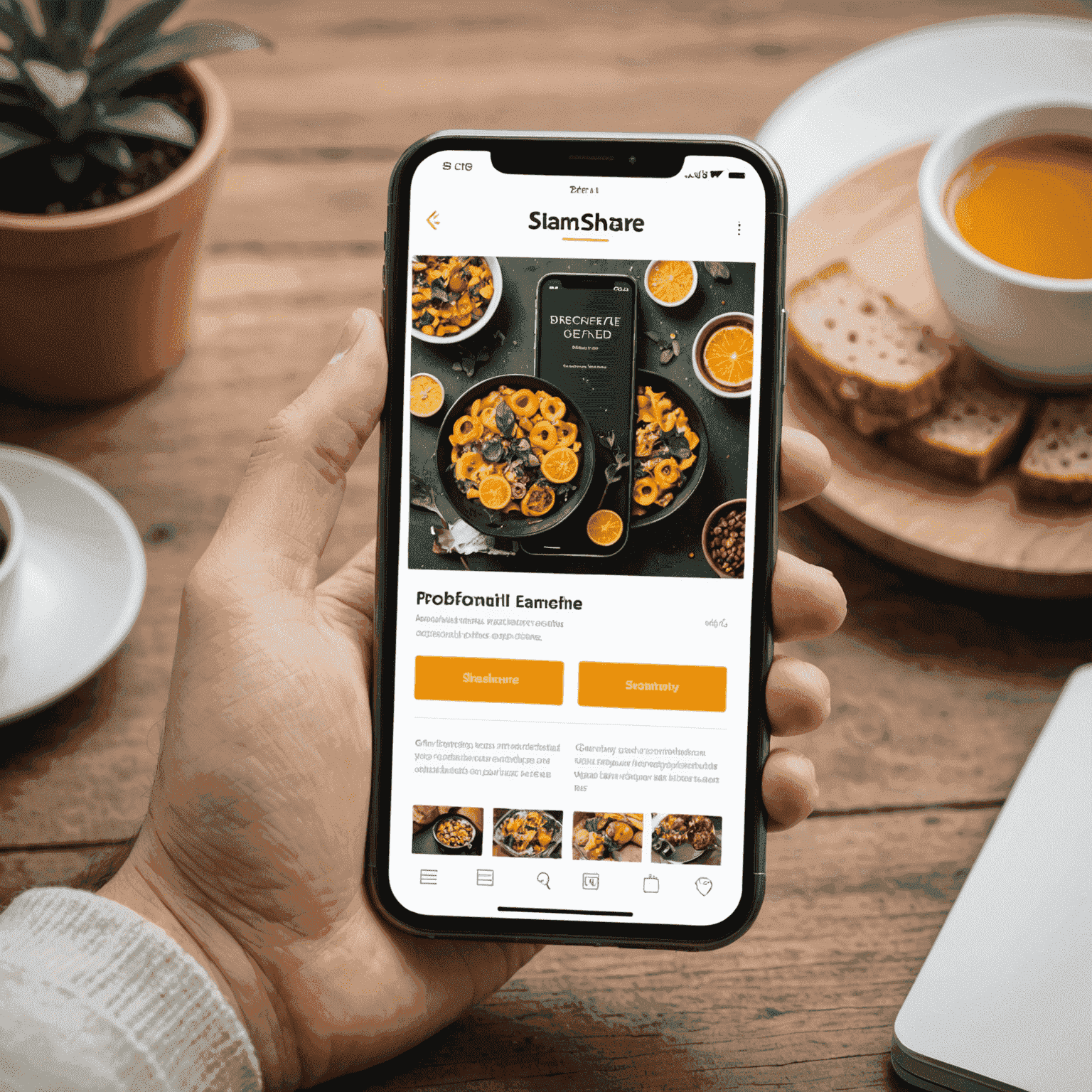 A smartphone displaying a responsive eCommerce website with clear product images and an easy-to-use mobile interface